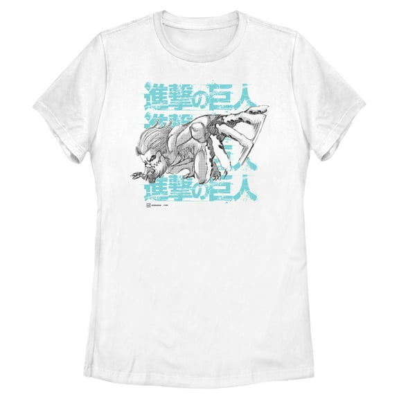 Womens Attack on Titan Jaw Titan Manga T Shirt