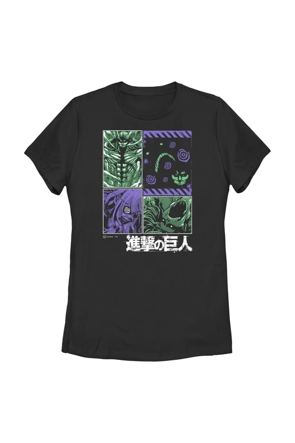 Womens Attack on Titan Three Titans T Shirt