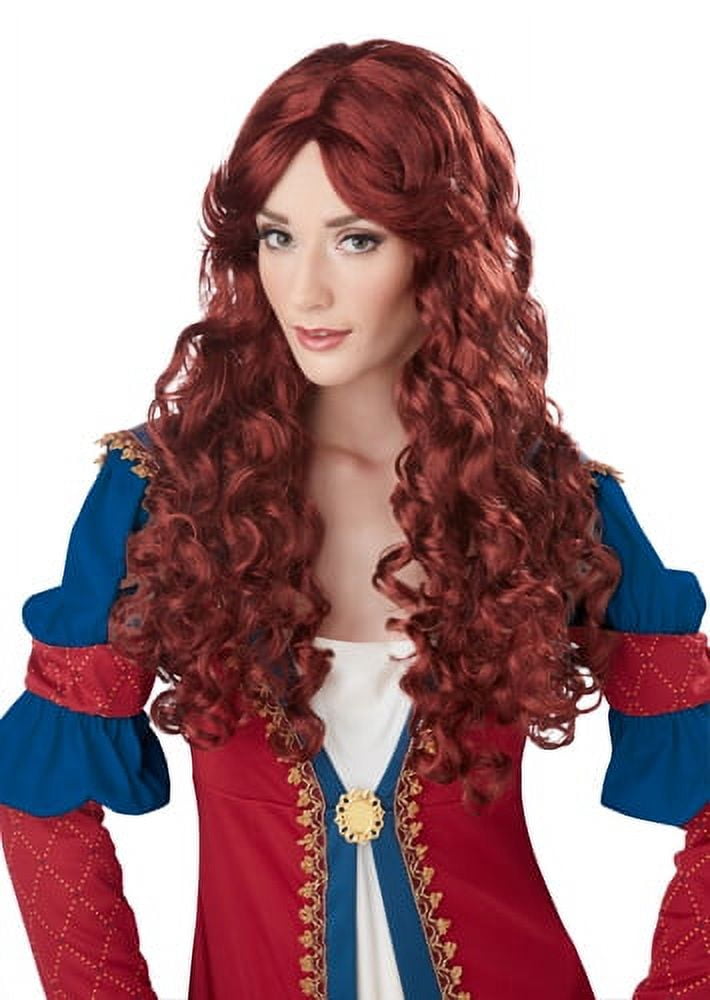 Womens Auburn Renaissance Halloween Costume Wig
