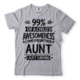 thumbnail image 1 of Womens Aunt Shirt Funny Auntie Shirt Gift for Aunt Funny Auntie Gift Aunt Shirt Funny Auntie Shirt (Large Grey), 1 of 6