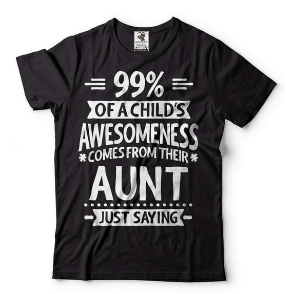Womens Aunt Shirt Funny Auntie Shirt Gift for Aunt Funny Auntie Gift Aunt Shirt Funny Auntie Shirt (Medium Black)