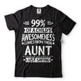 thumbnail image 1 of Womens Aunt Shirt Funny Auntie Shirt Gift for Aunt Funny Auntie Gift Aunt Shirt Funny Auntie Shirt (X-Large Black), 1 of 6
