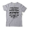 thumbnail image 1 of Womens Aunt T Shirt Super Cool Aunt Shirt Auntie Gifts Auntie Tee New Aunt Gift Aunt Birthday Tee (X-Large Grey), 1 of 6