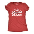 thumbnail image 1 of Womens Auntie Claus Tshirt Funny Family Christmas Party Novelty Holiday Tee Womens Graphic Tees, 1 of 7