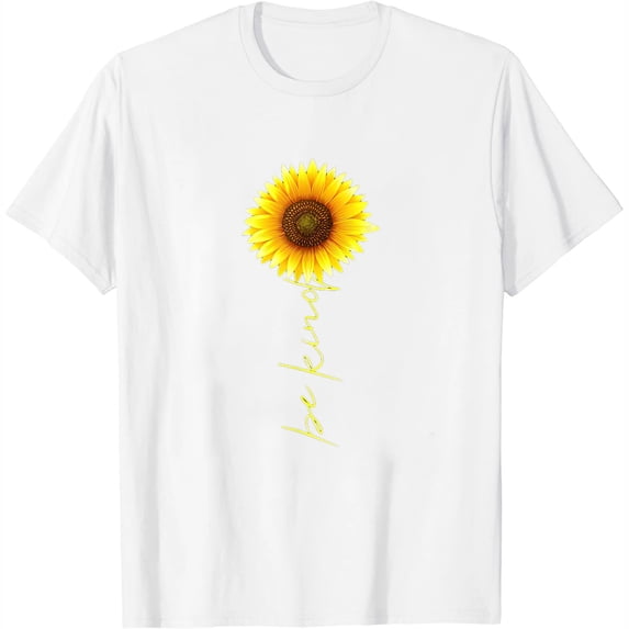 Womens Autism Be Kind Autism Awareness Sunflower Autism Gifts T-Shirt White X-Large