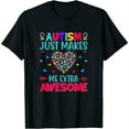 thumbnail image 1 of Womens Autism Just Makes Me Extra Awesome - Asd Autism Warriors T-Shirt Black Large, 1 of 5