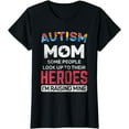 thumbnail image 1 of Womens Autism Mom Autism Awareness Autistic Spectrum ASD T-Shirt mens t shirt，black，women，funny，misfits，men，journey，t-shirt, 1 of 4