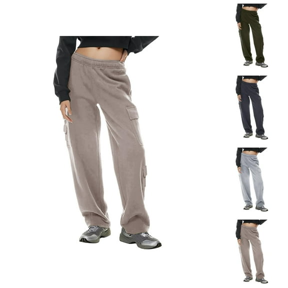 Womens Autumn And Winter Fashion Workwear Trend New Pocket Sweater Casual Pants Pantalones Capri De Verano Para Mujer