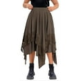 thumbnail image 1 of Womens Autumn Spring Skirt Retro Layer Half length Skirt with Asymmetric Elastic Skirts, 1 of 4
