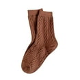 thumbnail image 1 of Womens Autumn Winter Casual And Comfortable Wool Thickened Warm Long Tube Cotton Heap Socks, 1 of 5