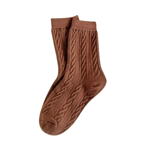 Womens Autumn Winter Casual And Comfortable Wool Thickened Warm Long Tube Cotton Heap Socks