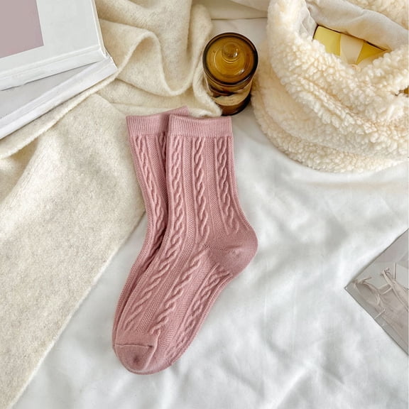 Womens Autumn Winter Casual And Comfortable Wool Thickened Warm Long Tube Heap Socks Family Stocking Thigh High Suspender Stockings Thigh Hose for Women Lace Hose Tights Women Control Top plus A