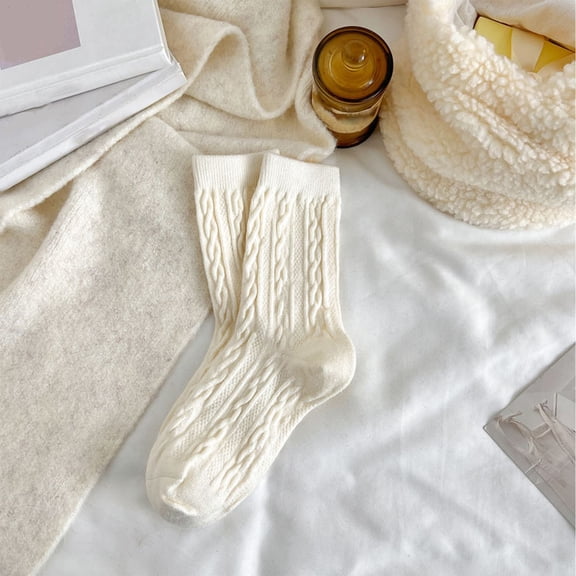 Womens Autumn Winter Casual And Comfortable Wool Thickened Warm Long Tube Heap Socks Family Stocking Thigh High Suspender Stockings Thigh Hose for Women Lace Hose Tights Women Control Top plus A