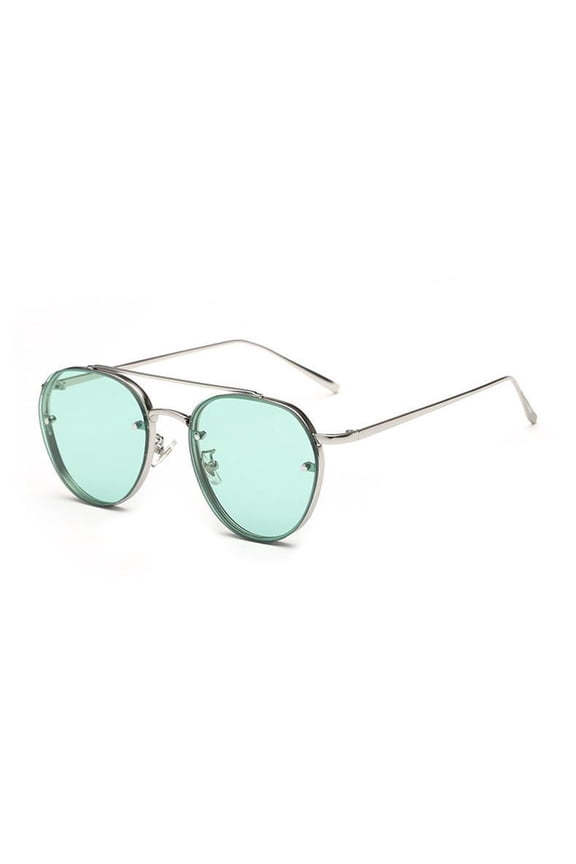 Womens Aviator Sunglasses Gradient Lens Ocean Tinted Alloy Frame Polycarbonate Metal Summer Glasses for Round, Long, Square, and Oval Faces