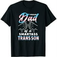 thumbnail image 1 of Womens Awesome Proud Trans Dad Pride LGBT Awareness Father's Day T-Shirt Black 2X-Large, 1 of 5
