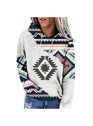Aztec print fleece pullover 2025