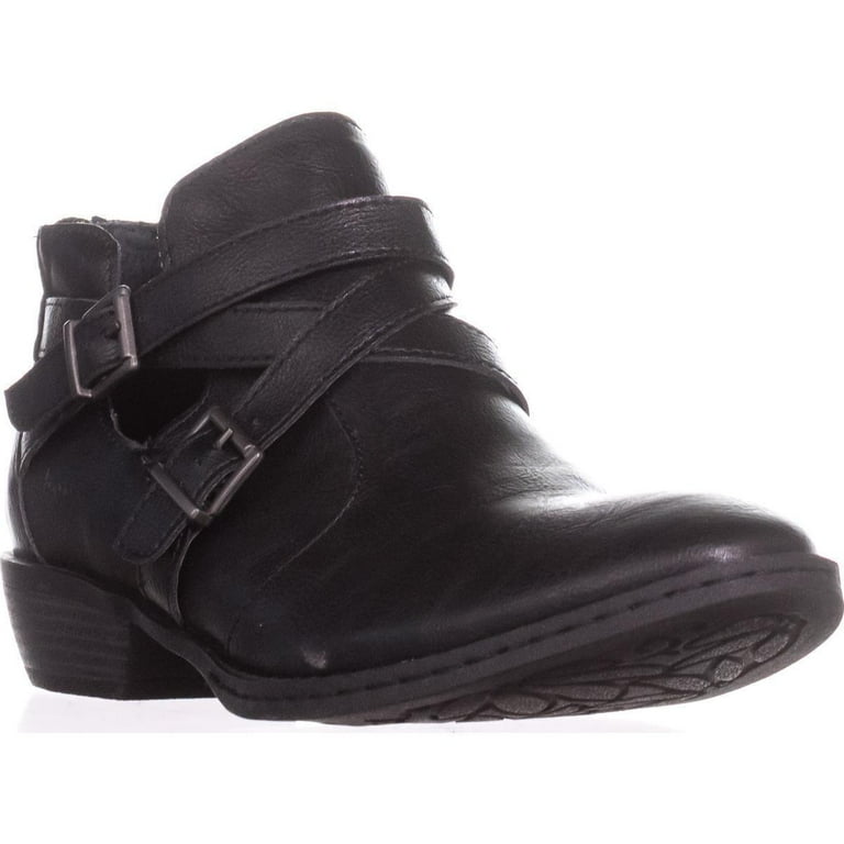 Womens B.O.C. Denali Zip Up Ankle Booties Black Walmart