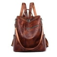 thumbnail image 1 of Womens Backpack Fashion Bookbag Backpack for Women Simple Large Capacity Daypack Brown One Size, 1 of 4