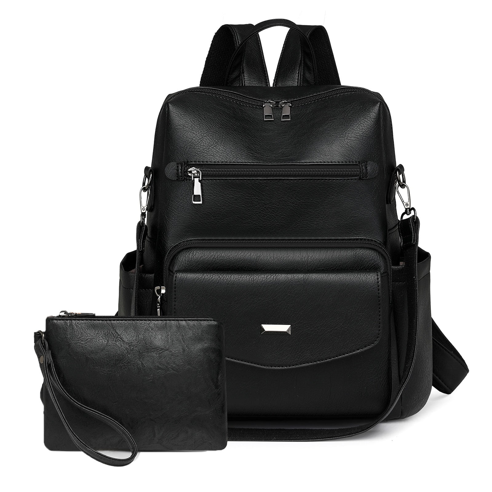Fashion Anti-Theft PU Leather Travel Backpack Purse for Women Large Satchel CLUCI Womens Backpack Purse Leather Anti-theft Large Fashion  main image 2