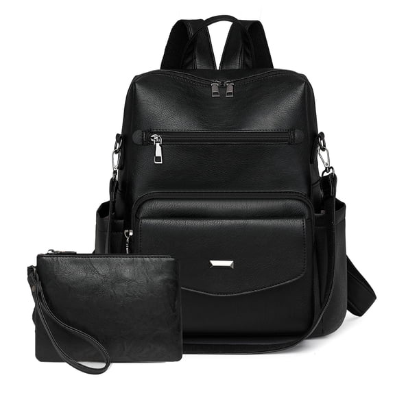 Womens Backpack Purse Fashion Pu Leather Anti-theft Large Travel Backpack Ladies Shoulder Bags Satchel Handbag