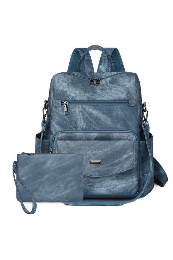 Womens Backpack Purse Fashion Pu Leather Anti-theft Large Travel Backpack Ladies Shoulder Bags Satchel Handbag