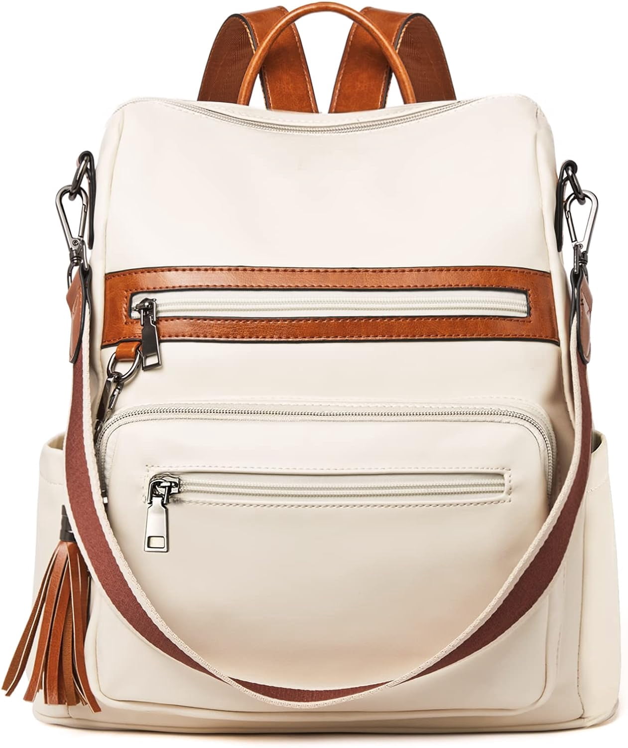 Womens Backpack Purse Vegan Leather Large Travel Backpack 