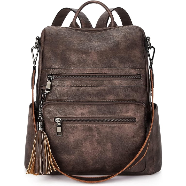 Womens Backpack Purse Vegan Leather Large Travel Backpack  display picture 3