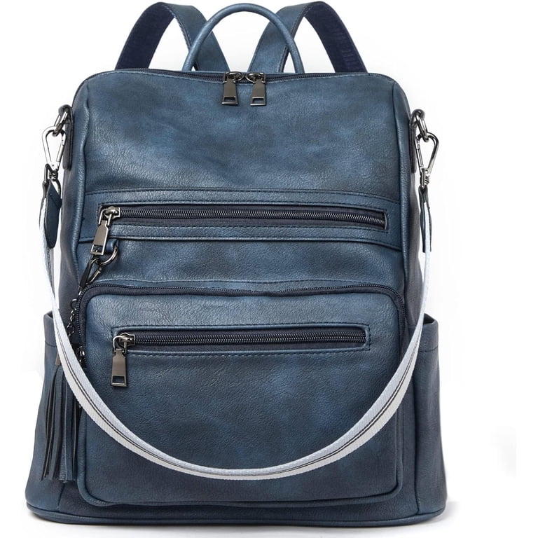 Vegan Leather Large Travel College Backpack Shoulder Bag with Tassel Womens Backpack Purse Vegan Leather Large Travel Backpack  main image 4