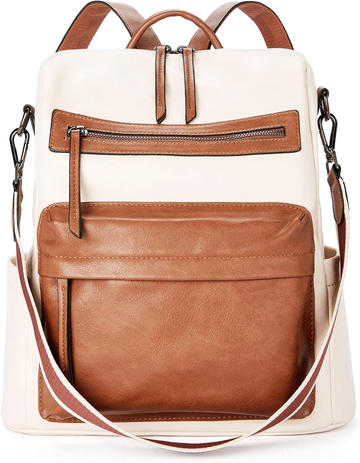 3283 Backpack Purse Vegan Leather Fashion Travel Tassel Shoulder Bag Amazon.com: Uromee Travel Backpack Purse for Women Vegan  main image 2