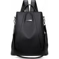 thumbnail image 1 of Womens Backpack Purse Waterproof Nylon Anti-theft Rucksack Lightweight Shoulder Bag, 1 of 8