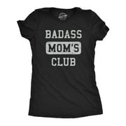 Womens Badass Moms Club T Shirt Funny Awesome Mothers Day Gift Tee For Ladies Womens Graphic Tees