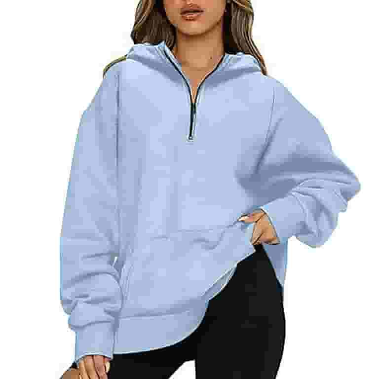 High Neck Zipper Plain Sweaters High Neck Zipper Plain Sweaters