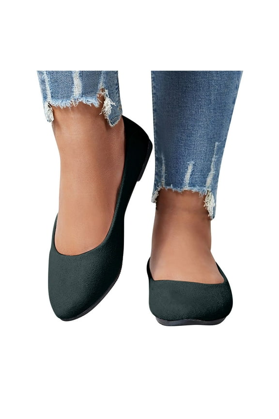 Womens Ballerina Ballet Flats Shoes ,Fashion Women Casual Flat Office Shoes Wide Width Fit Pointy Toe Comfy Shoes,Ballet Flats Pumps Low Wedge Dolly Shoes