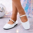 thumbnail image 1 of Womens Ballet Mary Jane Flats Shoes Adjustable Strap Square Closed Toe Chic Footwear with Latex Insole, 1 of 6