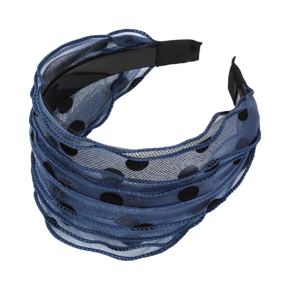 Womens Bandanas Soft Knit Stretchy Daily Wrap Headbands for Women Blue One Size