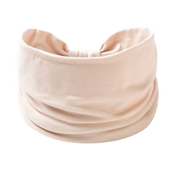Womens Bandanas Stretchy Turban Wrap Sport Yoga Accessory Headbands for Women Beige One Size