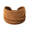 thumbnail image 1 of Womens Bandanas Stretchy Turban Wrap Sport Yoga Accessory Headbands for Women Brown One Size, 1 of 3