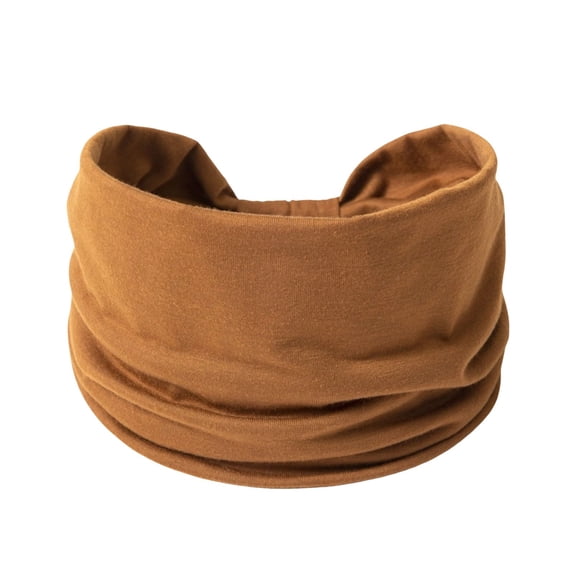 Womens Bandanas Stretchy Turban Wrap Sport Yoga Accessory Headbands for Women Brown One Size