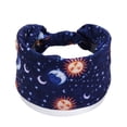 thumbnail image 1 of Womens Bandanas Wide Extra Large Turban Wrap Non Slip Sport Workout Headbands for Women Blue One Size, 1 of 5