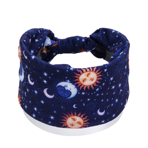 Womens Bandanas Wide Extra Large Turban Wrap Non Slip Sport Workout Headbands for Women Blue One Size