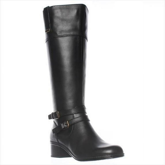 Womens Bandolino Carlotta Wide Calf Riding Boot - Black