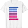 thumbnail image 1 of Womens Barcode Bisexual Pride Lgbt T Shirt Lesbian Gay Flag Gifts White 3X-Large, 1 of 5