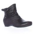 thumbnail image 1 of Womens BareTraps BT Sakari Low Wedge Short Slouch Booties - Black, 1 of 6