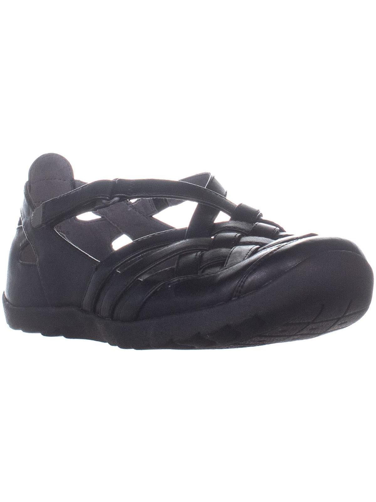 Womens BareTraps Farrell Cross Strap Flats Black