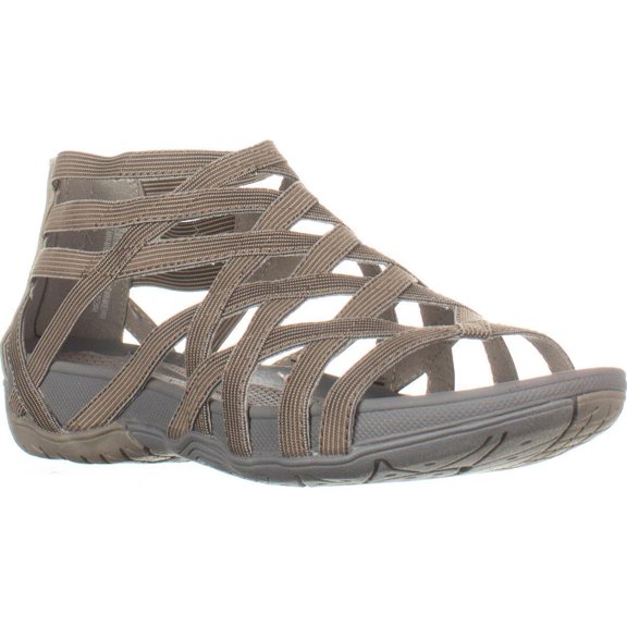 Womens BareTraps Samina Caged Sport Sandals, Taupe