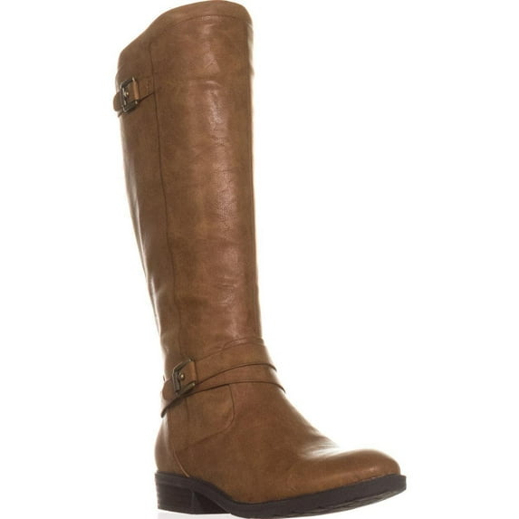 Womens BareTraps Yalina Flat Riding Boots, Brush Brown