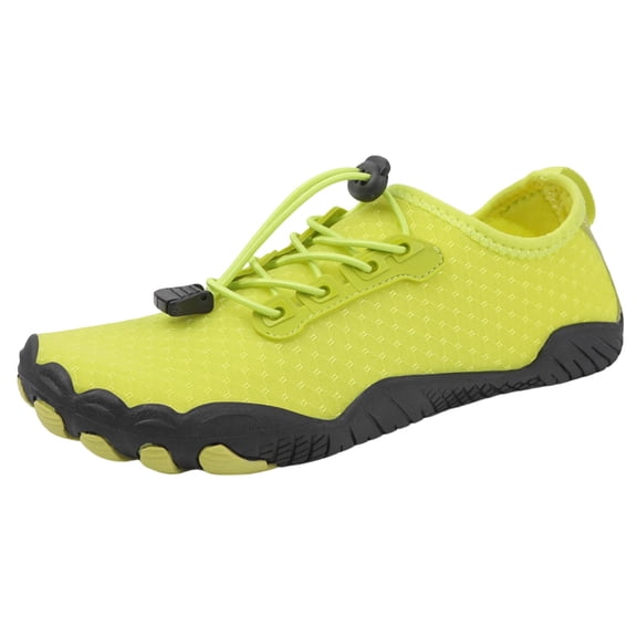 Womens Barefoot Aqua Socks Non-Slip Quick-Dry Water Shoes for Beach Hiking Swim Green,Size 5.5