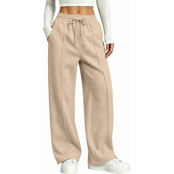Womens Barrel Wide Leg Sweatpants Baggy Pleated Y2k Track Pants