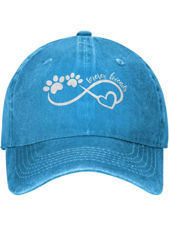 Womens Baseball Cap Dog Lovers Gifts Beach Baseball Hats for Men Tennis Cap Light Weight Forever Friends Ball Hats