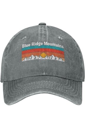 Womens Baseball Cap Hiking Lovers Gift Athletic Caps for Women's Pickleball Cap Trendy Blue Ridge Mountains Lids Hat